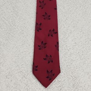 Giorgio Armani Vintage Elegant Red Floral Men's Tie